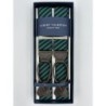 Bretelle elastiche a righe blu/verde 35mm