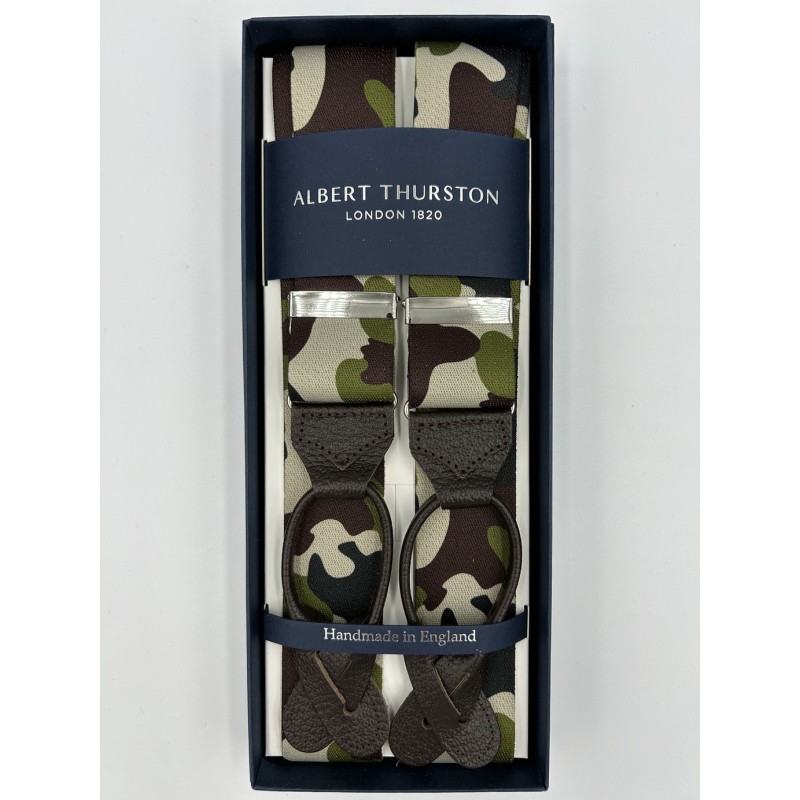 Bretelle a Y elastiche fantasia militare Camouflage 35mm Bretelle a Y elastiche fantasia militare Camouflage 35mm