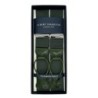 Bretelle a Y colore verde Inglese in nastro rigido Barathea 40mm finiture in pelle