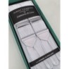 Bretelle in nastro bianco rigido Moiré 40mm
