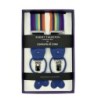 Bretelle a righe Regimental multicolore nastro rigido 35mm con attacco 2 in 1