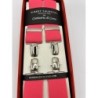 Bretelle a X elastiche Rosa 35mm 4 clips