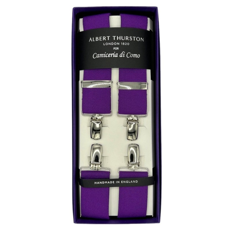 Bretelle a X elastiche Viola 35mm 4 clips