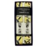 Bretelle a X elastiche Gialle con fantasia accessori parrucchiere 35mm 4 clip