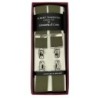 Bretelle elastiche a X colore Kaki 35mm 4 clips