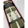 Bretelle elastiche a X colore Kaki 35mm 4 clips
