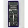 Bretelle a Y a Pois in nastro verde Inglese con lavorazione Brogue, finiture in pelle nera