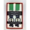 Bretelle a Y in Lino Verde Smeraldo con attacco 2 in 1 in pelle blu
