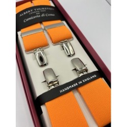 Bretelle a X elastiche colore arancione 35mm con 4 clip