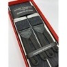 Bretelle in nastro nero rigido Moiré 40mm